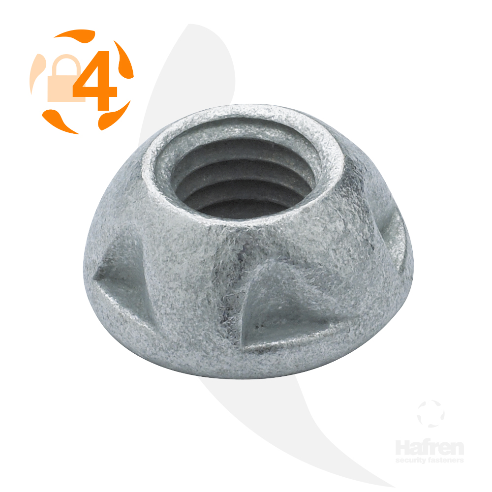 M6 Case Hardened Steel Geomet® Kinmar® Removable Nut