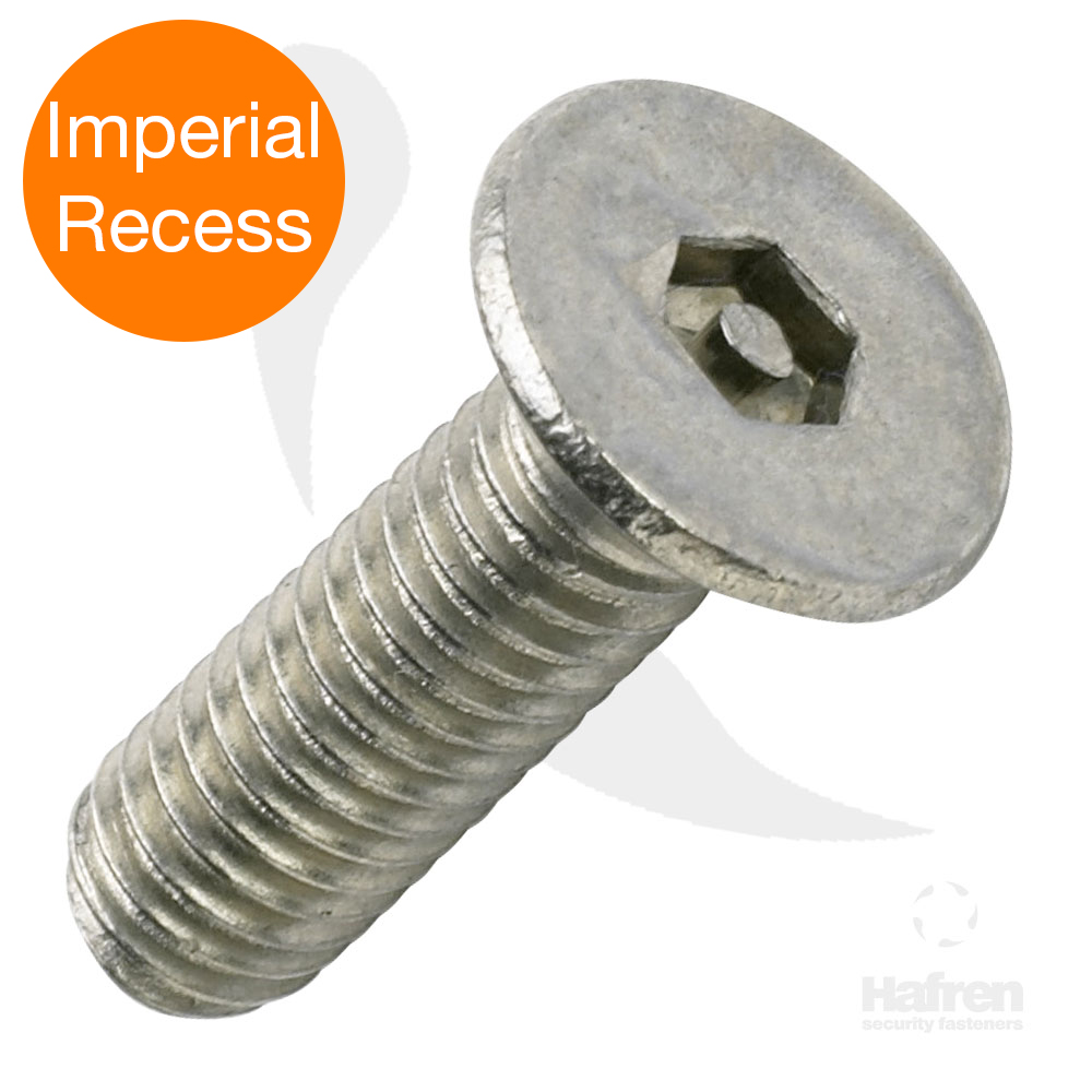 Imperial Recess Countersunk A2 Stainless Steel Pin Hex Machine Screw
