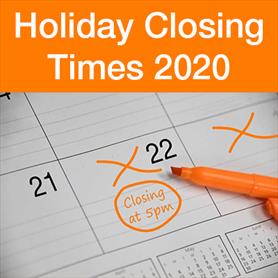 Hafren Winter Holiday Opening Times