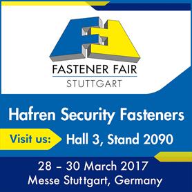 The Security Fastener Experts are coming to Stuttgart 2017