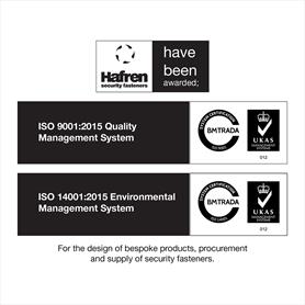 Hafren Fasteners achieves ISO accreditations